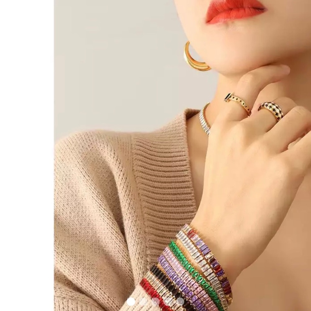 New 18K Gold Plated Link Chain Bracelet